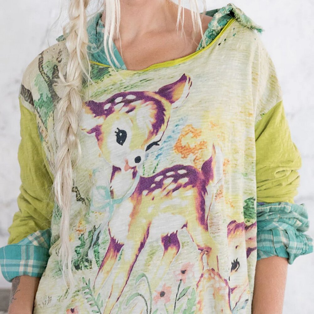 Magnolia Pearl Graphic Print Top - Multicolor